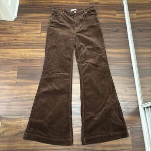 Rolla’s Women’s Sz 32 Eastcoast Flare High Rise Brown Corduroy Pants